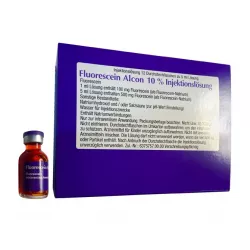 Флюоресцит Fluorescein Alcon 10% (Флуоресцеин натрия) р-р для ин. 100мг/мл 5мл №1 в Краснодаре и области фото