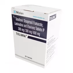 Тенофовир + Ламивудин + Эфавиренз (Telura/Tenolam E) таб. 300мг/300мг/600мг №30 в Краснодаре и области фото