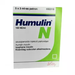 Хумулин НПХ инсулин (Humulin-NPH) 100 МЕ/мл сусп. для ин. 3мл 5шт в Краснодаре и области фото