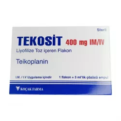 Тейкопланин Текозит :: Tekosit лиофилизат для инъекций 400мг №1 в Краснодаре и области фото